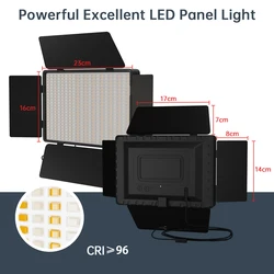 SH Portable LED Video Light Photography Dimmable Flat-panel Fill Lamp 2700-6500K For Live Streaming Photo Studio Light Panel