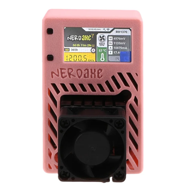 

Nerdaxe 1200GH/S Bitaxe Gamma 601 BTC Solo Miner 18-22W Open Source BM1370 Asic Chip From Antminer S21 Pro Miner