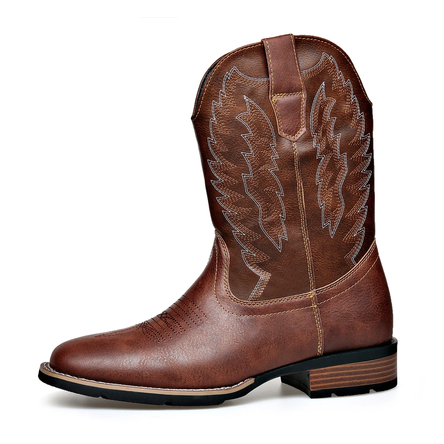 

Новые дизайнерские мужские ковбойские ботинки 2026 года, коричневые, большие размеры, Knight Boost, модные повседневные мужские туфли из высококачественной коровьей кожи