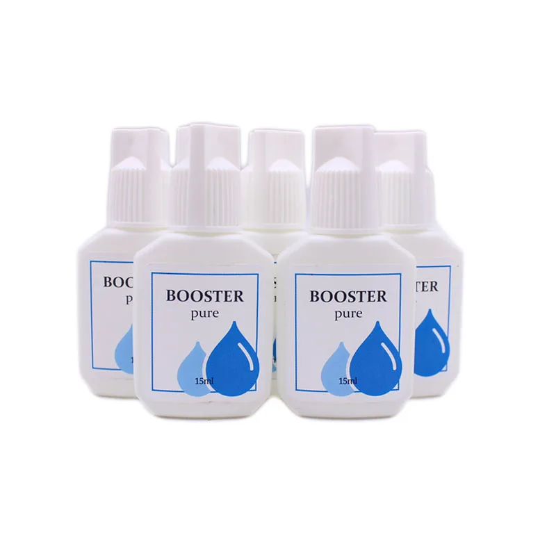 15ml Colla per estensione ciglia Booster Pure Korea Trasparente Super Bonder Colla per innesto ciglia a lunga durata Liquido per la cura