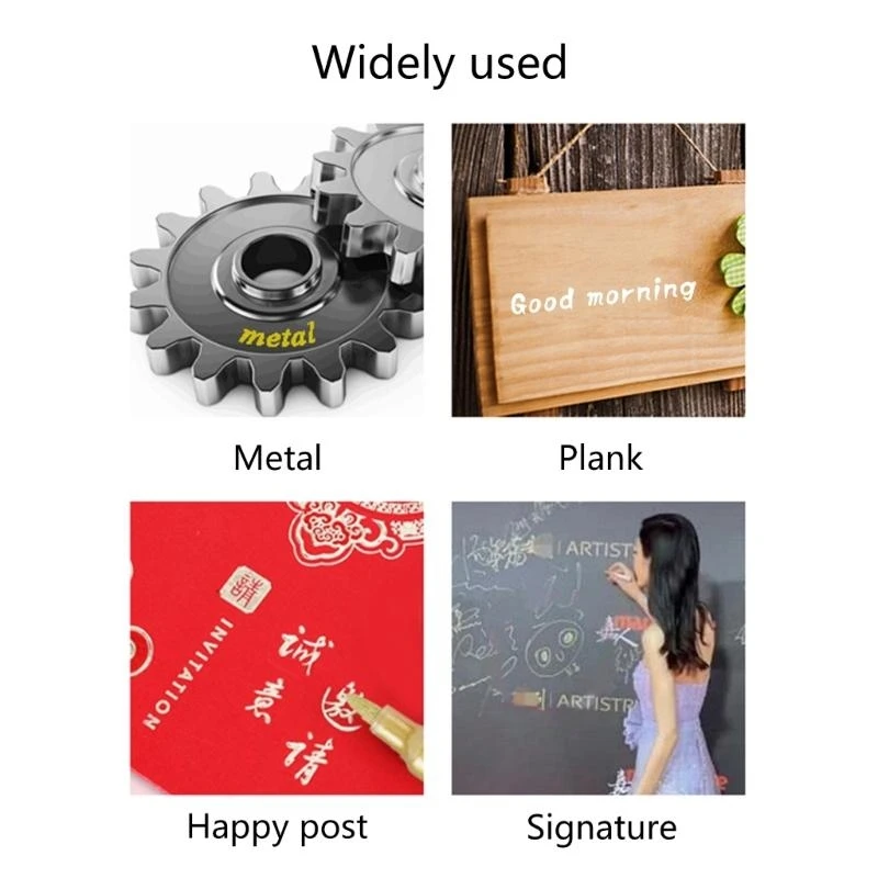 W89C kim loại không thấm nước đánh dấu vĩnh viễn Bút DIY Epoxy Resin Mold Color Vẽ sinh viên cung cấp bút đánh dấu Craft