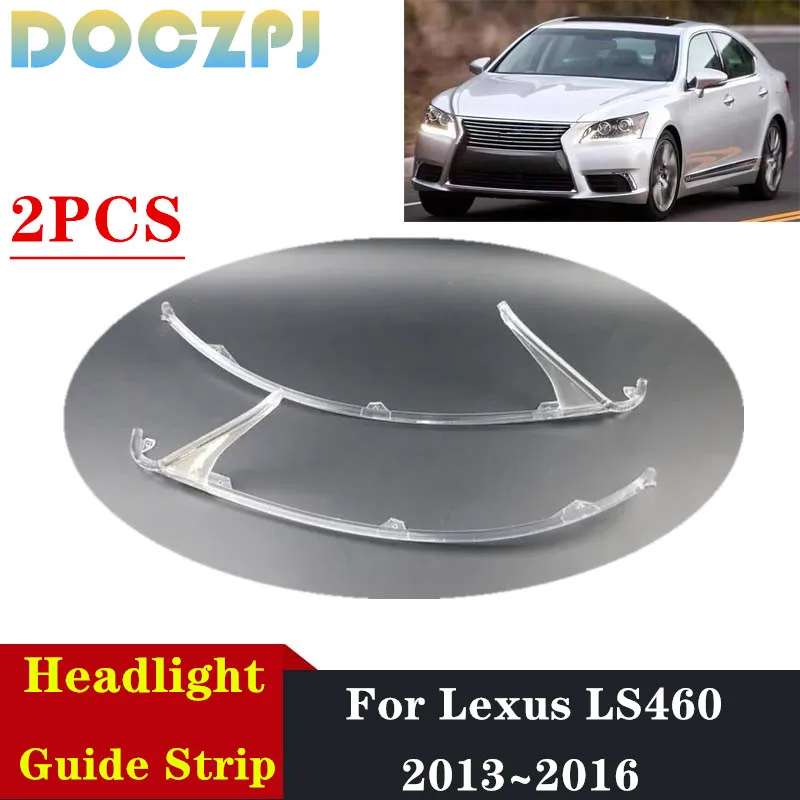 2PCS Car Front Bumper Headlight LED DRL Daytime Running Light Strip For Lexus LS460 2013 2014 2015 2016 Head Lamp Guide Strip