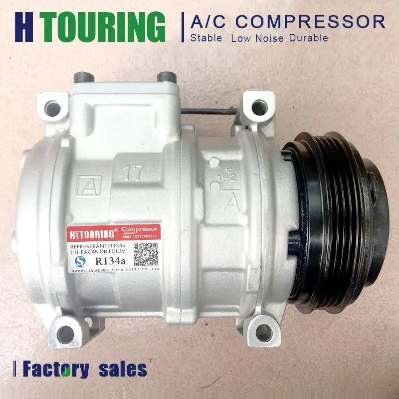 Air AC Compressor Cooling Pump, 10PA17C for IVECO Daily 2.3, 3.0, 504014391, 4472207850, 4471804900, 504384698, 4472207851