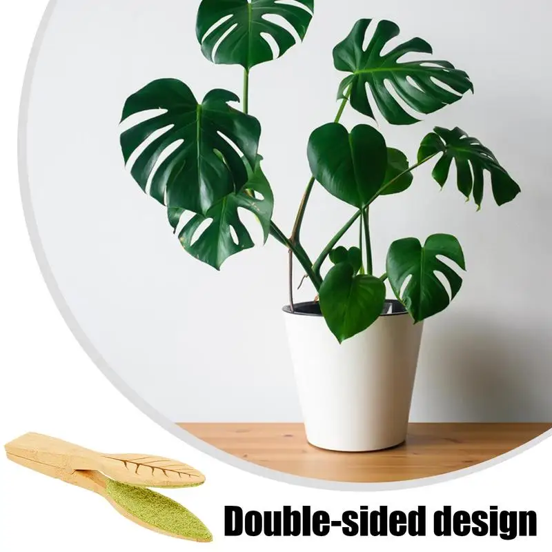 Imagem -03 - Portátil Handheld Plant Leaf Cleaning Tongs Ferramenta de Limpeza de Folhas de Madeira Brush Clip Acessórios de Jardim Quintal Novo
