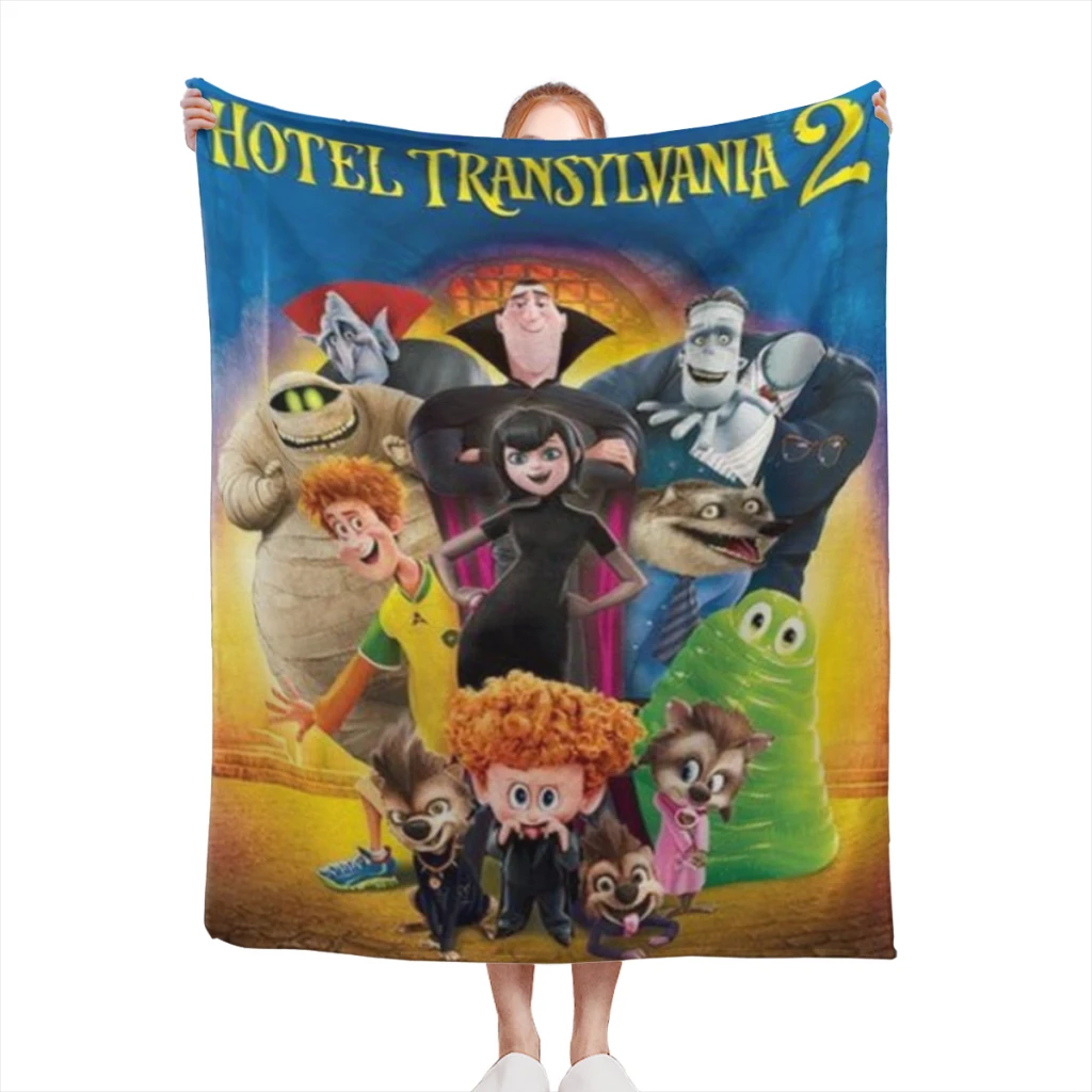 Like-Hotel-Transylvania-Style Blanket Flange Textile Decor Portable Super Soft Throw Blankets for Home Office Plush Thin Quilt