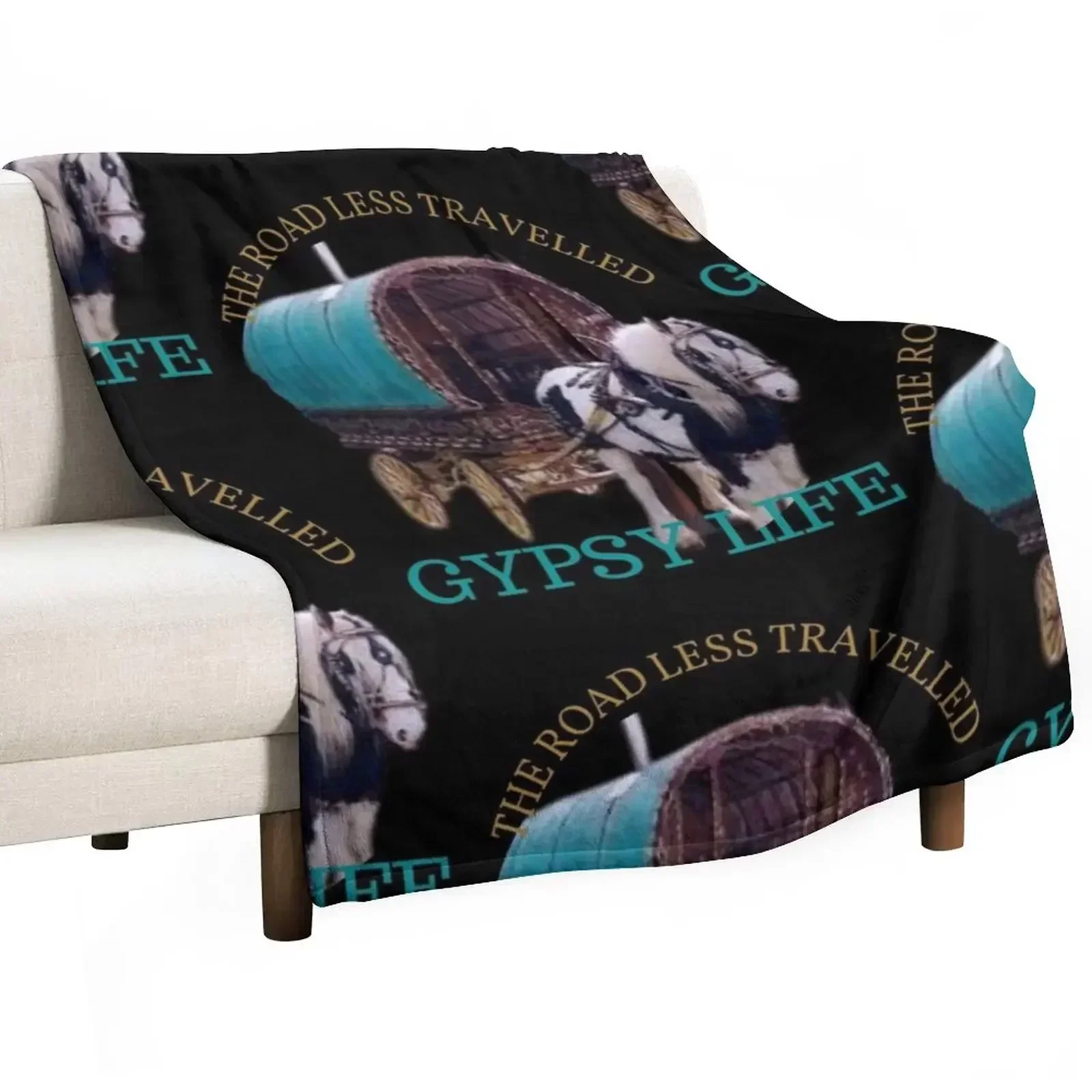 GYPSY CARAVAN , Throw Blanket Sofas blankets ands halloween Thin Blankets