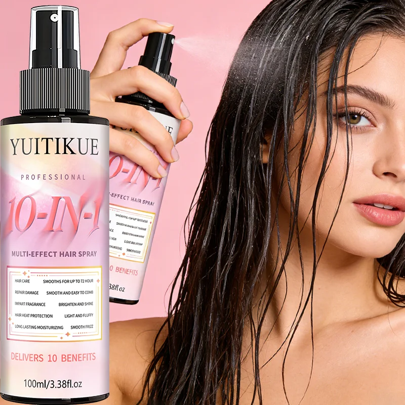 Heat Protectant Spray - YUITIKUE 10-in-1 Multi-Effect Hair Spray 100ml