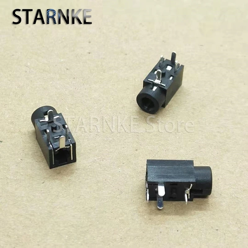 100PCS 2.5MM Headphone Jack Audio Jack 4Pins Pins 1 Fixed Foot 2.5 Socket Female Socket Big Head