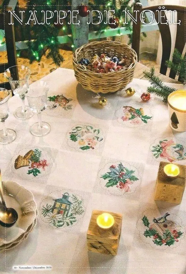 

DIY Needle Work Cross Stitch Christmas trinkets 61-61 counted Cross Stitch Kit 28ct 14ct 32ct Metallic cotton aida
