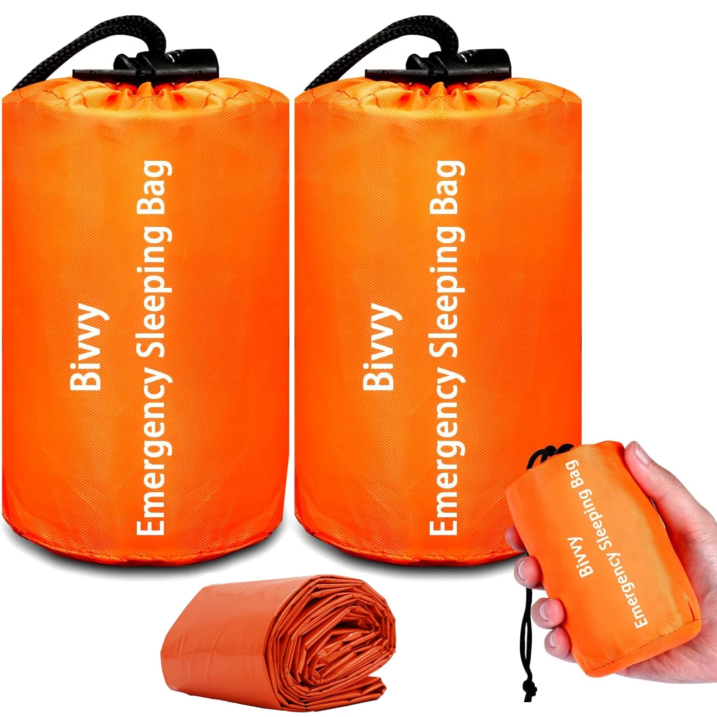 1/2 Sacchi Nanna Di Emergenza, Sacchi Bivacco Termici Impermeabili Portatili, Sacchi Bivacco Tattici, Sacchi Nanna In Mylar Per Campeggio