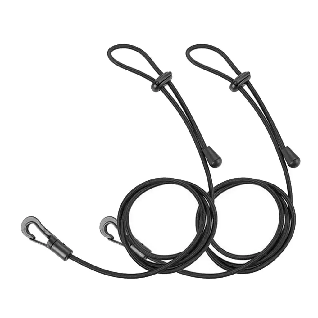 Juego de 2 cordones de correa de remo ajustables para kayak, tabla de canoa de seguridad