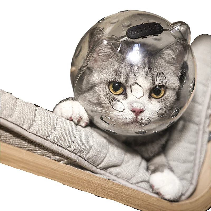 

Cat Elizabeth Ring Space Hood Transparent Cat Collar Breathable Anti-Licking Protective Headgear Prevents Biting