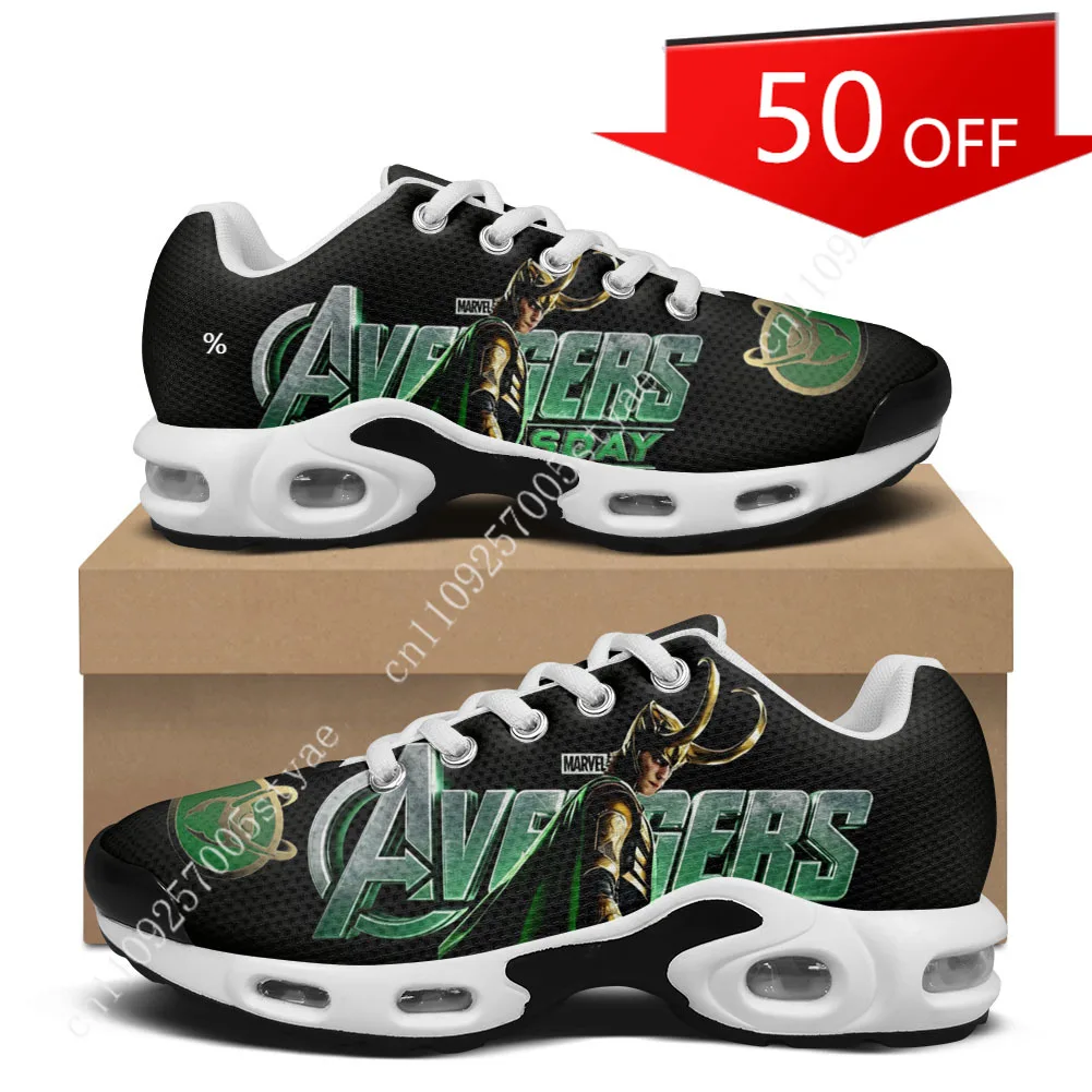 Marvel Loki  Air Cushion Sneakers Mens Womens Sports Shoes Lightweight Hiking Mountain Climbing Custom Shoes