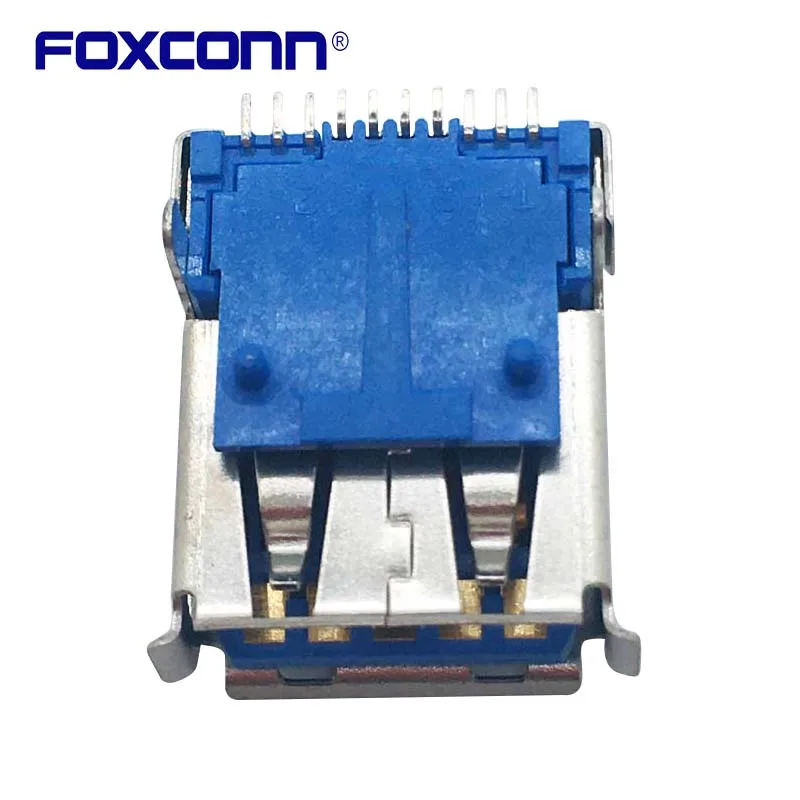 Foxconn UEA5112C-4ET1-4F 단일 레이어 USB3.0 플랜지 패치 10PIN 커넥터