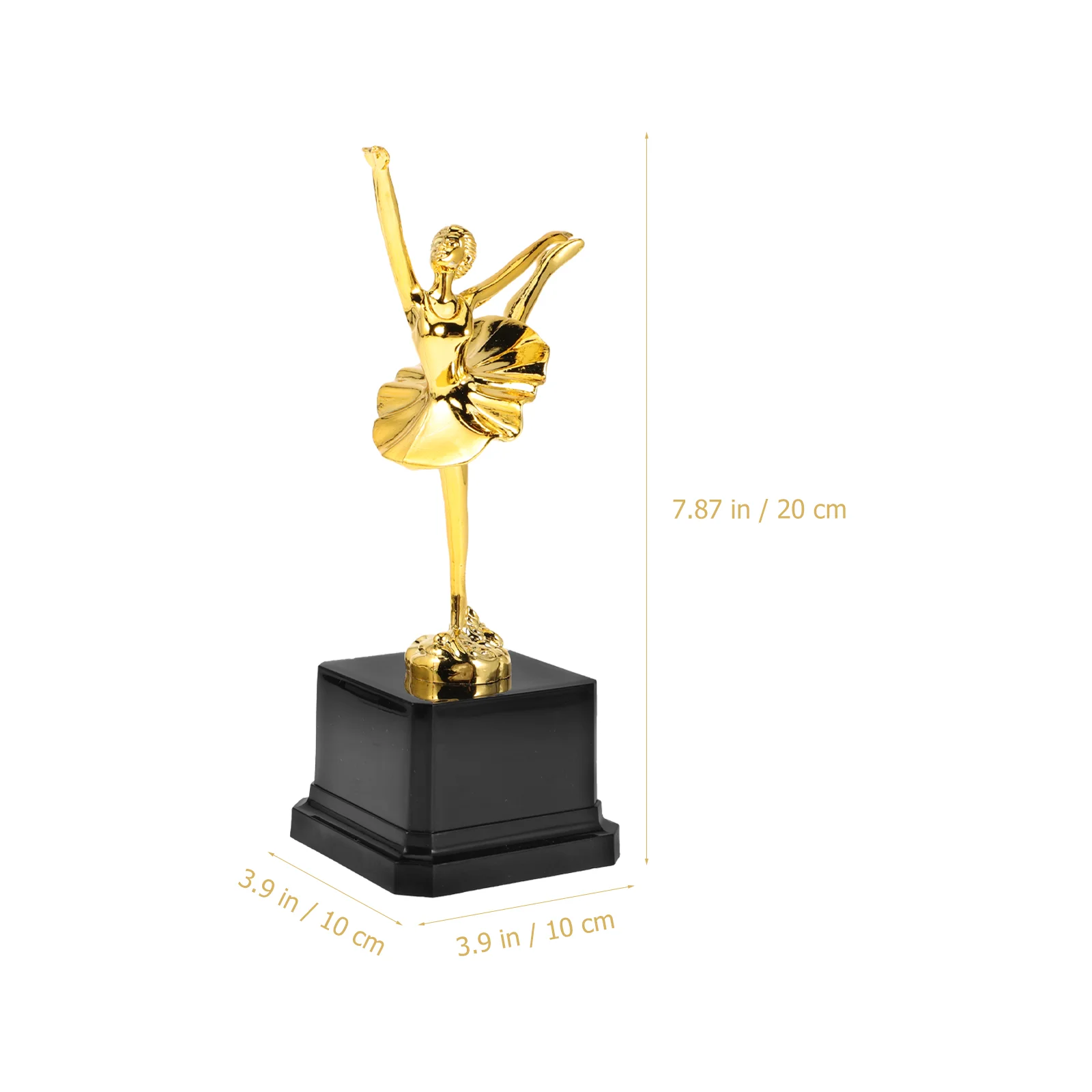 Dancing Competition Trophy Children Cup Sports Statue Gold Reward Trophies Plastic For Game Award Ballet Dance Winner Kids