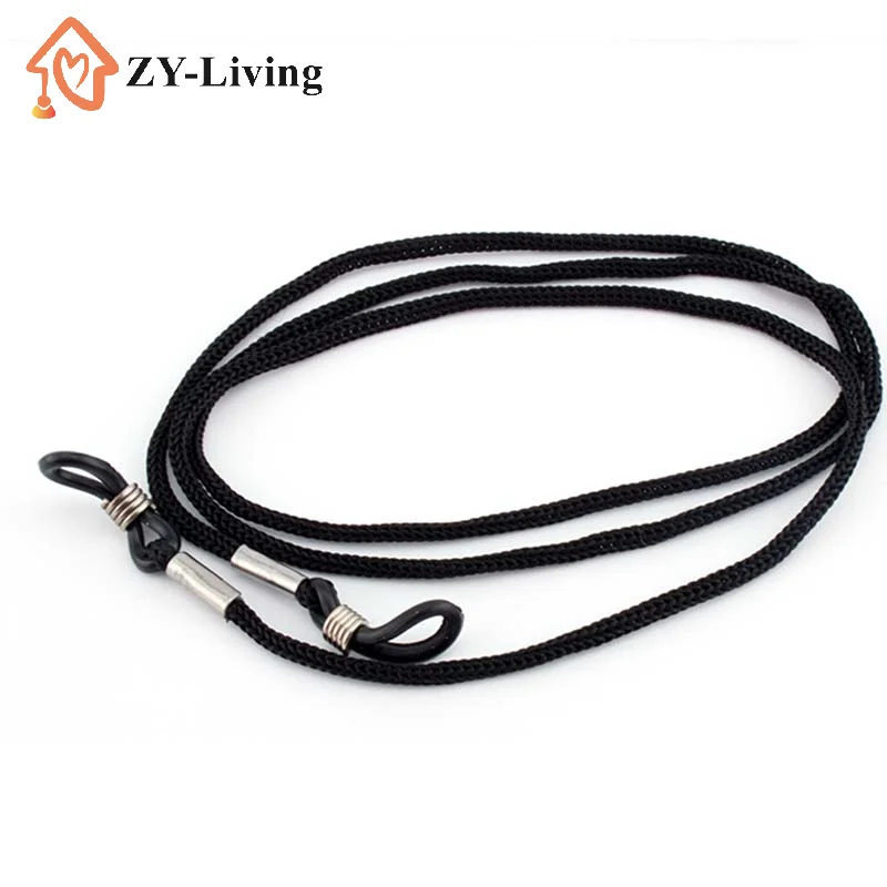 12Pcs/lot Black Nylon Cord Eyeglass Holder Sunglass Eyewear Glasses Neck String Straps