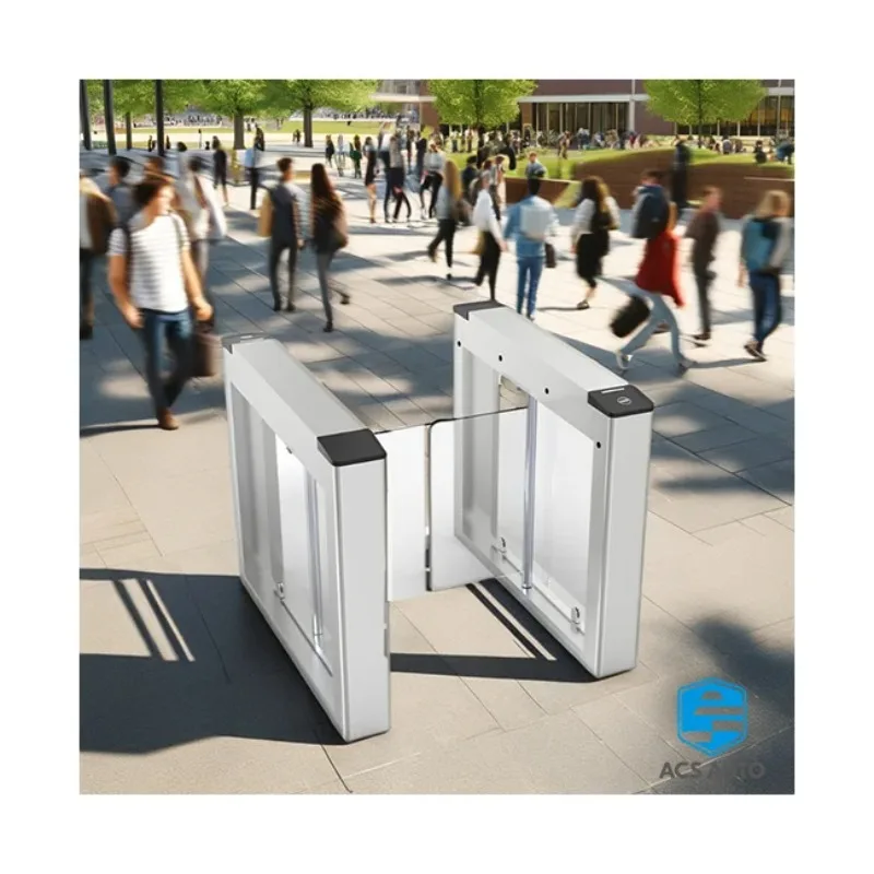ACS Automatic Modular Revolving Door Custom Height 1 2 2m Gym Brand Panel