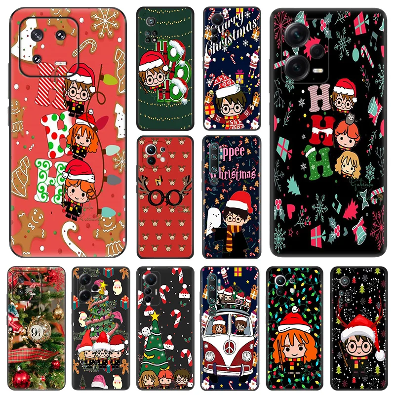 Matte Phone Cases For Redmi 12 12c 13c Note12 Note13 Pro Harries Wand Potters Christmas Xiaomi 13 12x 12t 12s Soft Black Cover