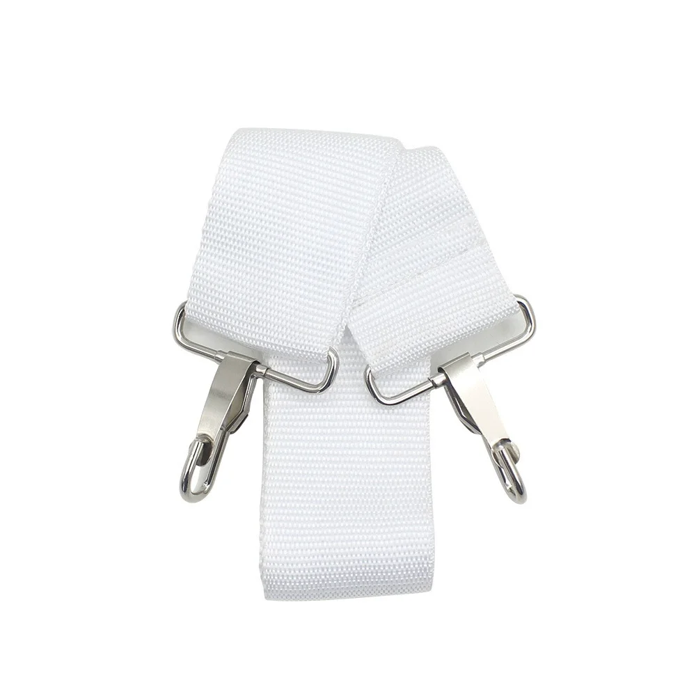 

2pcs White Adjustable Straps Oxford Nylon Single Double Shoulder Harness For Snare Drum Sling Percussion Instrument Accessories