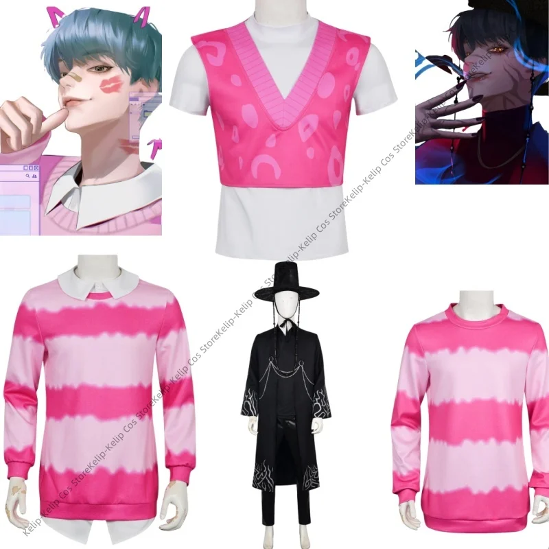 

Kpop Demon Hunters Saja Boys Cosplay Costume Kpop Demon Hunters Baby Saja Cosplay Kpop Demon Hunters T Shirt Huntrix Sweatshirt