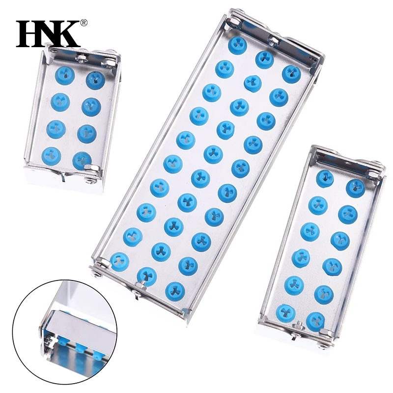 8/12/30 Holes Dental Bur Holder Autoclave Sterilizer Case Endo File Disinfection Box Organizer