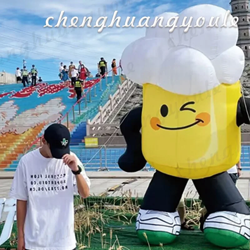 

Inflatable beer cup doll air model activity decoration Air model shopping mall outdoor park scenic camping decoration