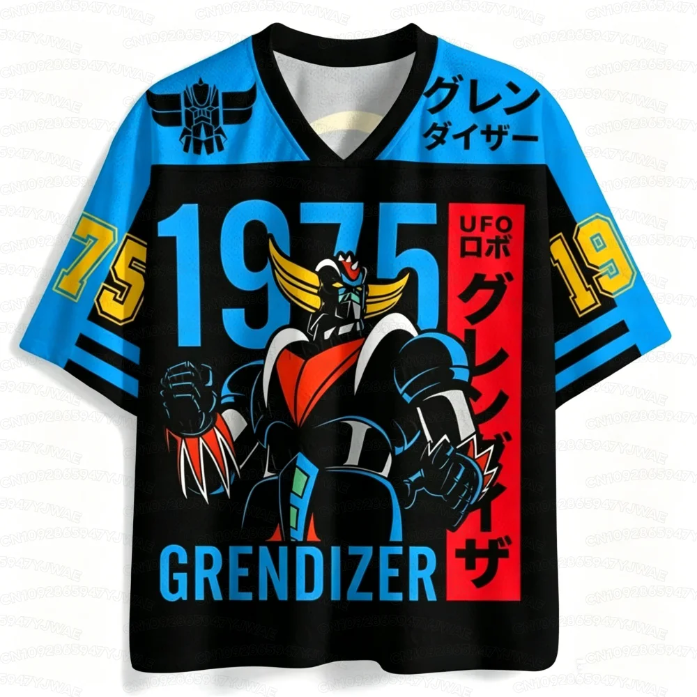 New 2026 Anime Mazinger Grendizer Jersey Summer Men's Women's Soccer Shirt Casual Sports T-Shirt Tops