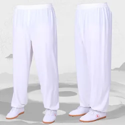 Spring and summer Synthetic cotton tai chi pants kung fu bloomers both men and women