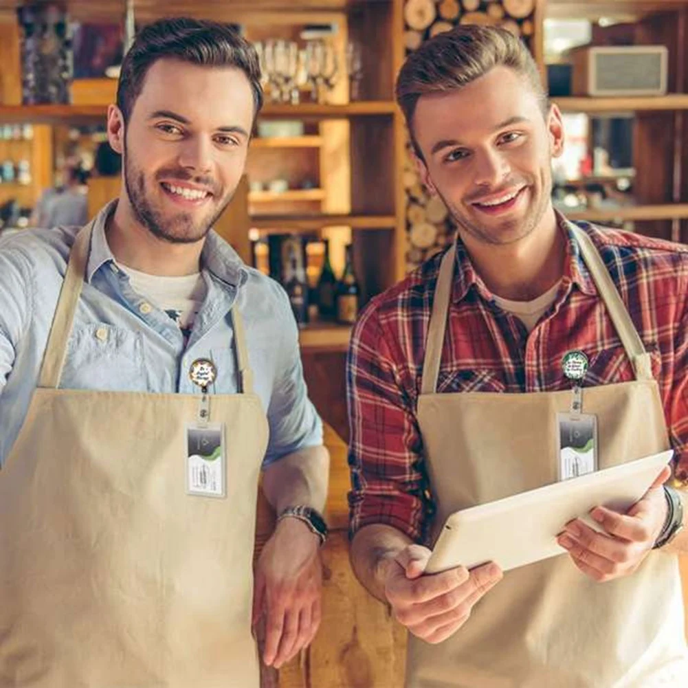 10 Pieces Badge Reel with Motivation Quotes Retractable ID Badge Holder Inspirational Badge Reels with Clip