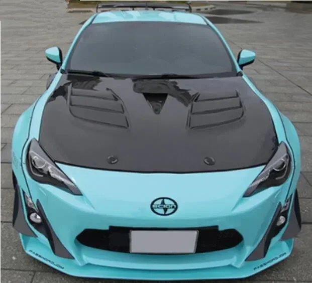 

New！ Real Carbon Fiber Bonnet For Toyota FT86 GT86 Subaru BRZ 2012-2021 Front Engine Hood Vent Cover