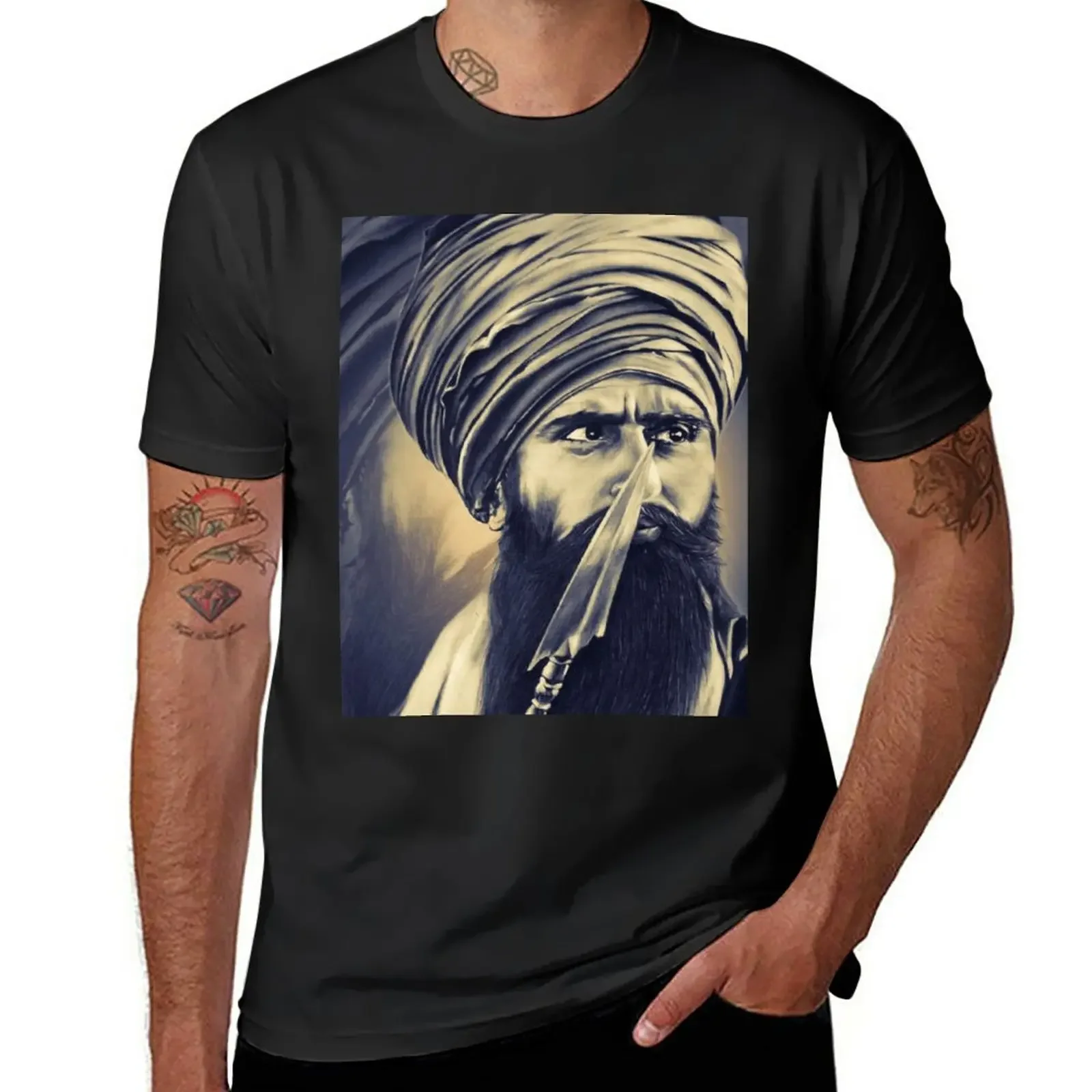 

BHINDRANWALE T-Shirt sports fans Blouse vintage men workout shirt