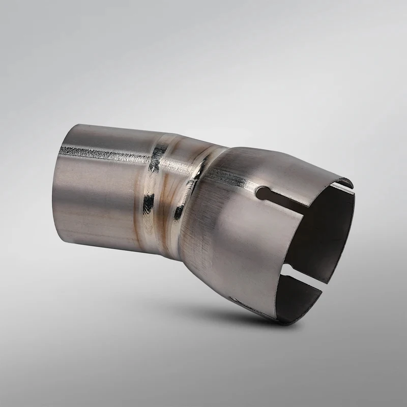 60mm to 51mm Titanium Alloy Mid Link Pipe for KOVE 450 Rally Motorcycle Exhaust System Performance Upgrade