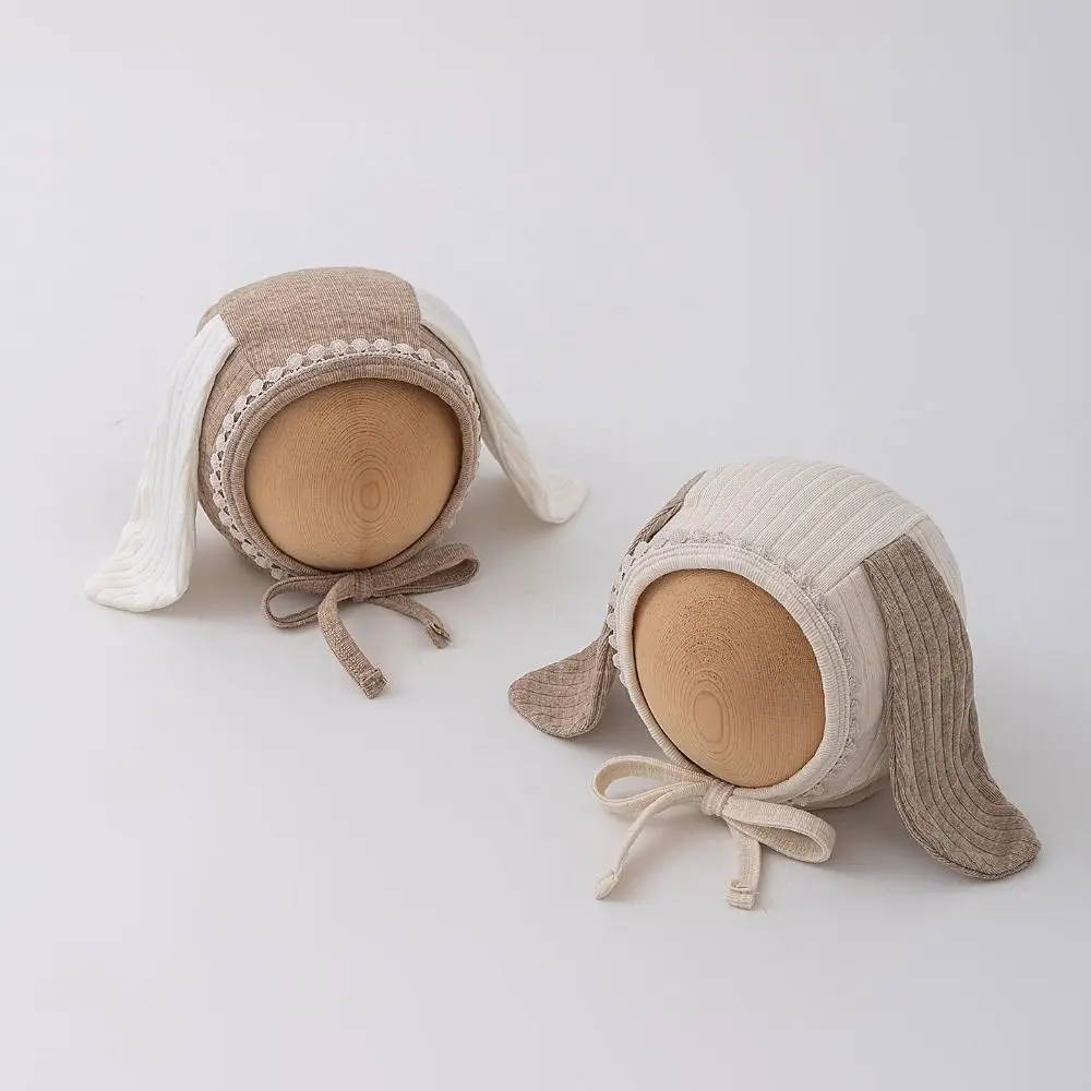 

Korean Cute Baby Ear Protection Hats Sweet Soft Baby Fetal Cap Long Ear Breathable Warm Kids Hats Boys Girls
