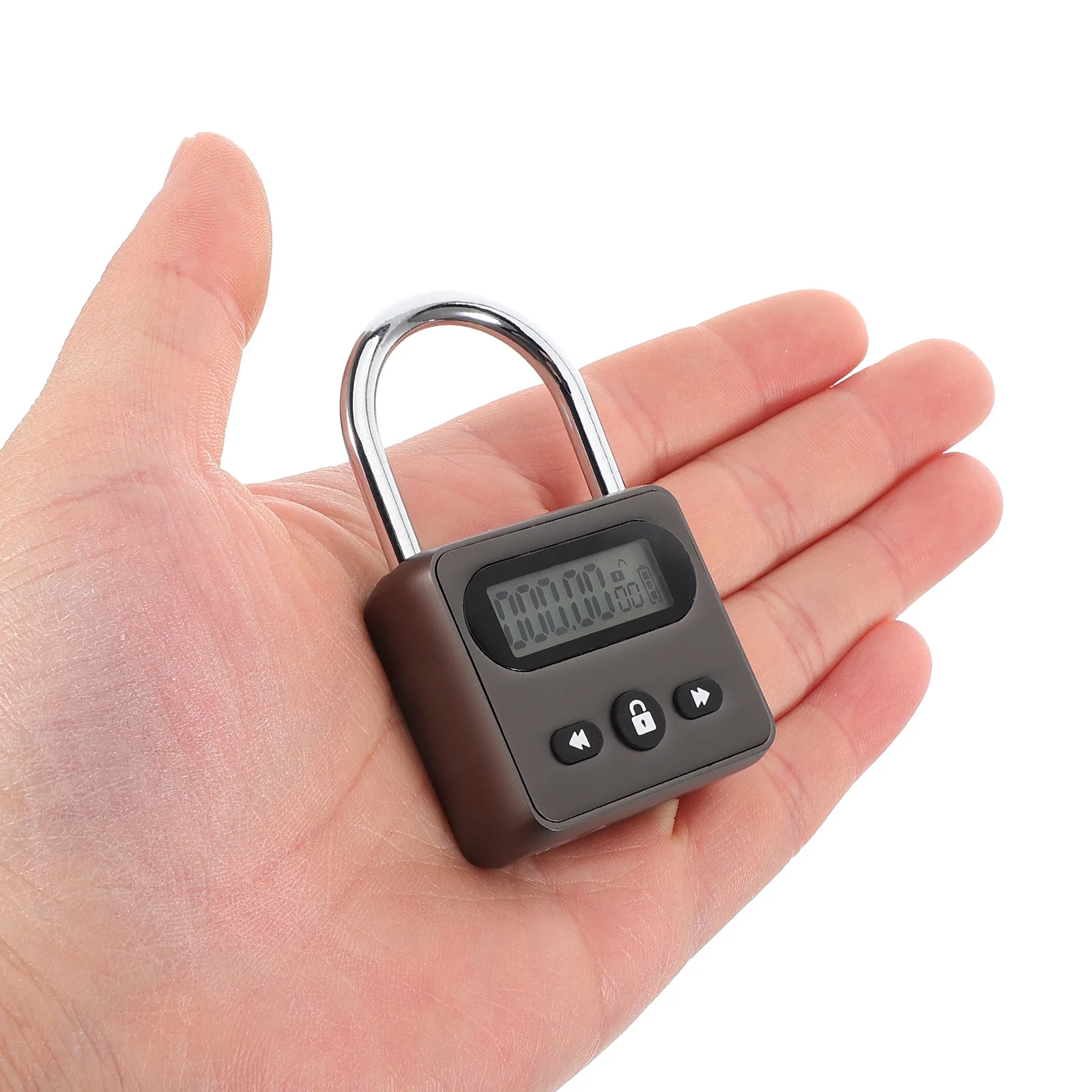 Picture 6: Electronic Timer Lock Box with Zinc Alloy Anti-Tamper Password Card Silver