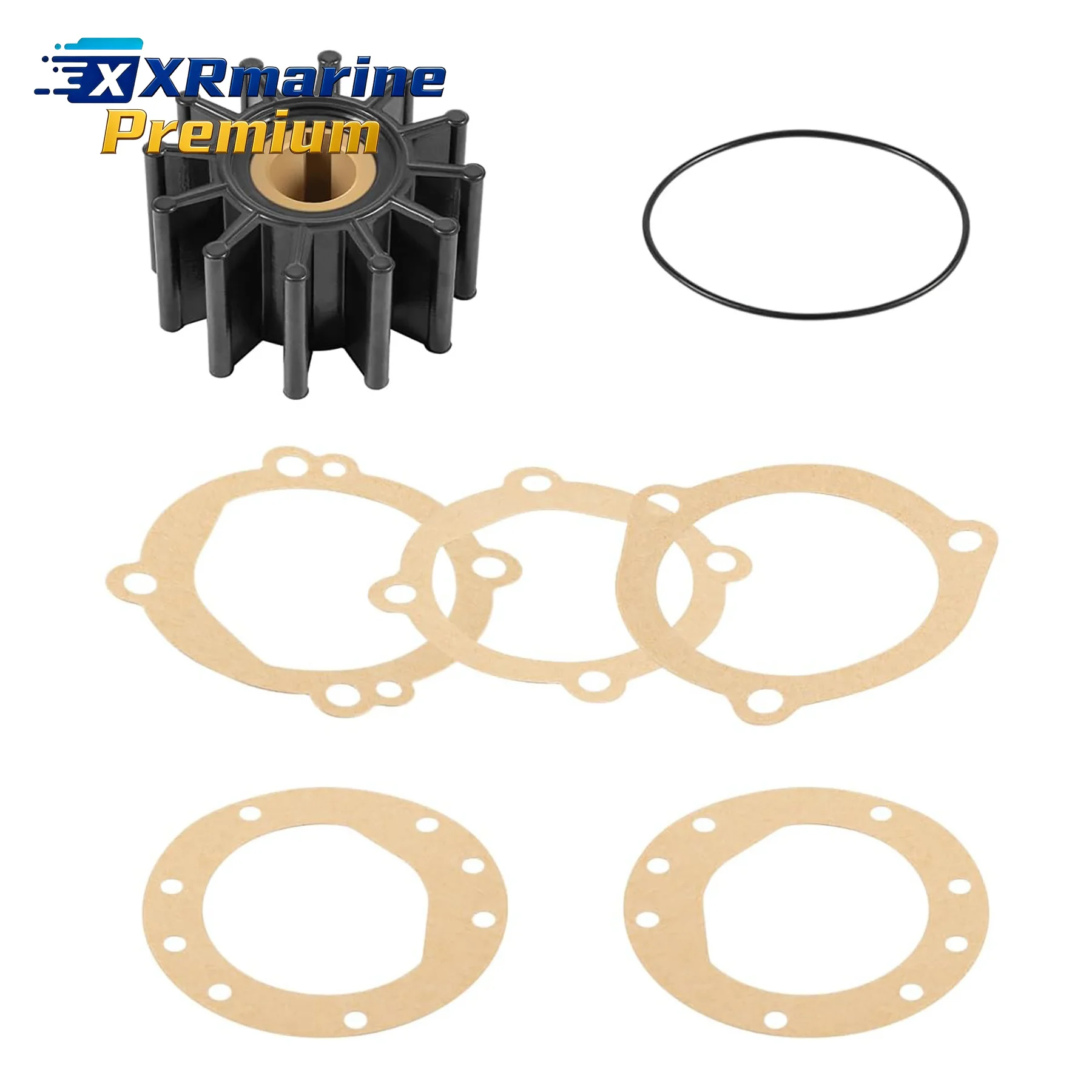 09959K Flexible Water Pump Impeller Kit Fits Sherwood 9959K for Volvo 3854286 835512 Ancor J050003 Marine Engines Sierra 18-3046