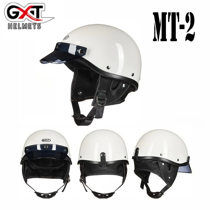 

GXT Motorcycle Helmet for Neutral Open Retro Electric Vehicle Half Helmet Safety Motorbike Helmet Casco Moto