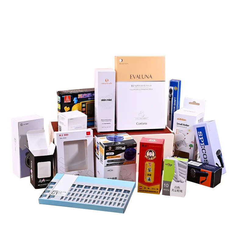 Custom Packaging Boxes Custom Boxes Custom White Cardboard Color Boxes High-end Fruit Tea Cosmetics Paper Box Design Printi