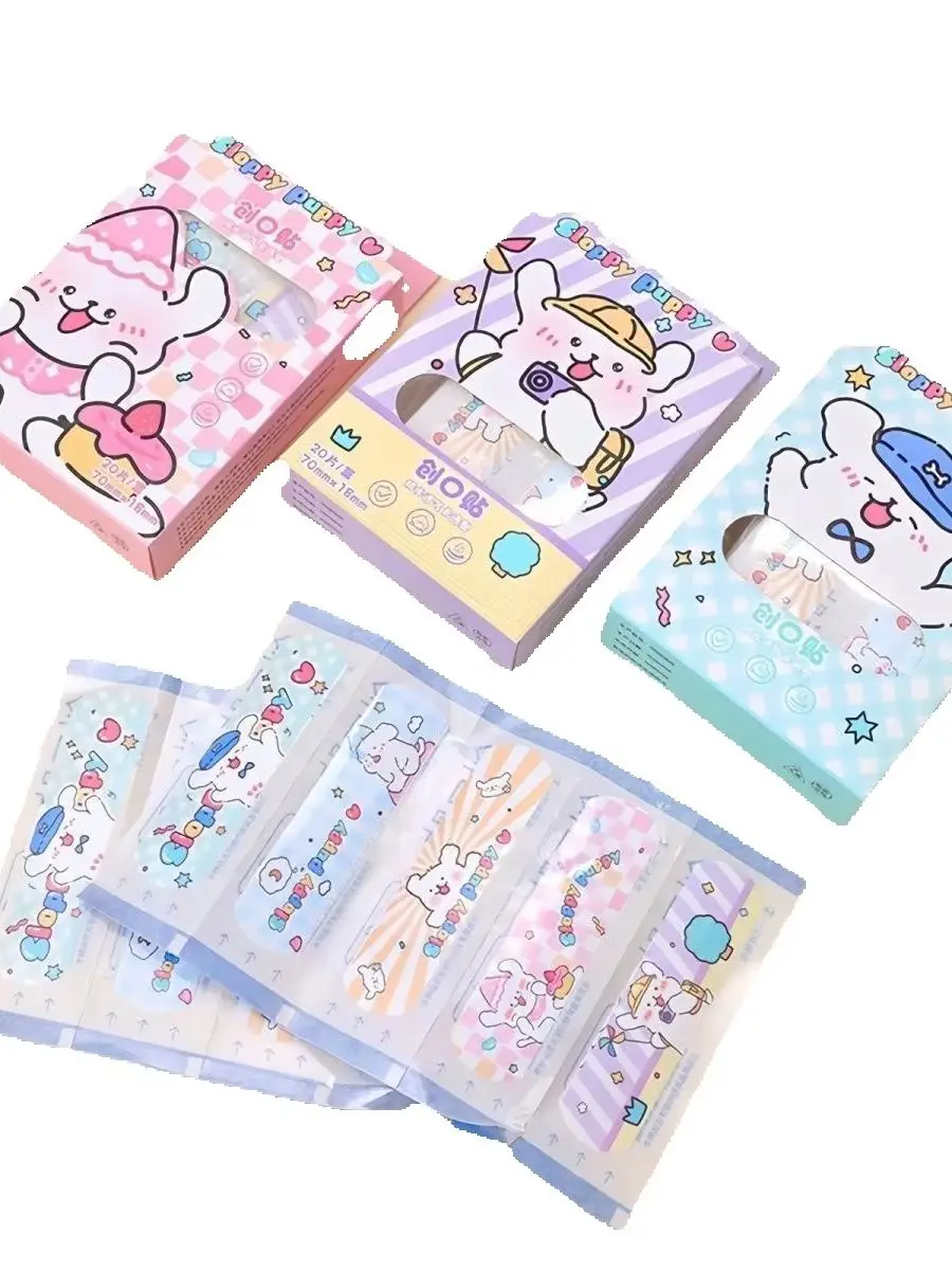 20Pcs Cartoon Waterproof Band Aids Cute Hemostasis Adhesive Bandage First Aid Kit Emergency Medical Dressing Plaster