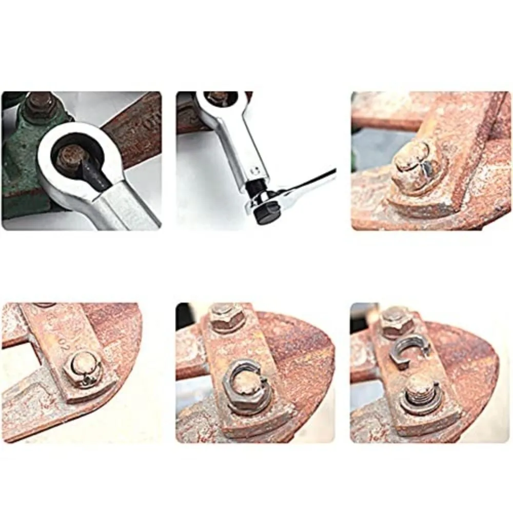 4PCS Durable Carbon Steel Nut Splitter Set Fits 9-27mm Nuts Heavy Duty Damaged Nut Remover Nut Breaker Tool Auto Repair