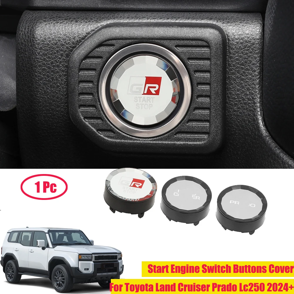 For Toyota Land Cruiser LC250 Prado 2024 Car Start Engine Button Cover Decoration Auto Accessories