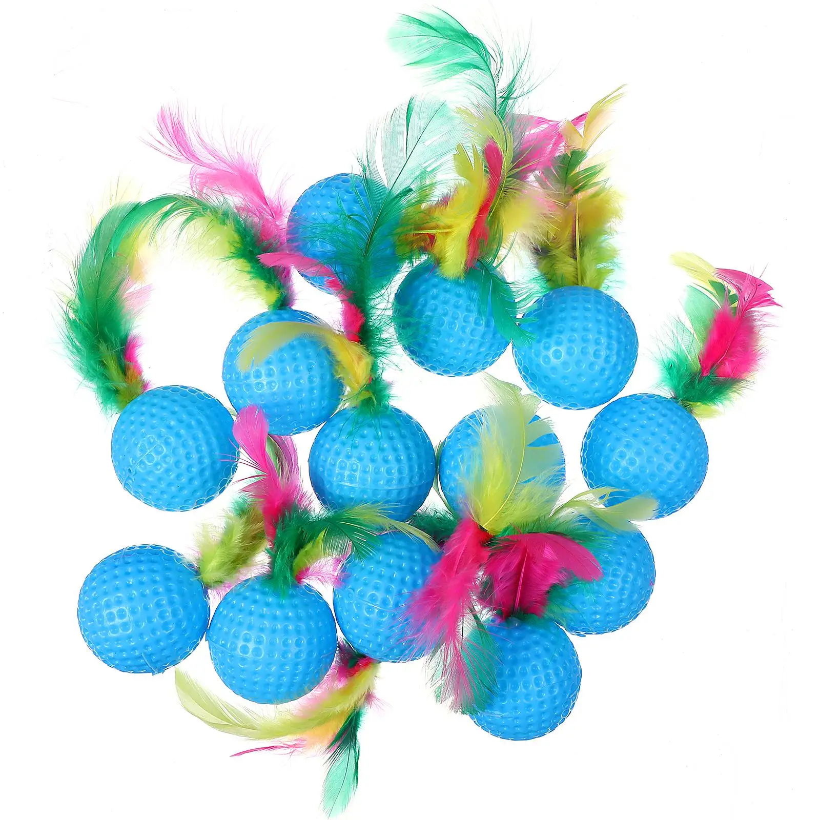 

24 Pcs Badminton Toy Balls Soft Puppy Toys Plastic Cats Indoor Pet Training