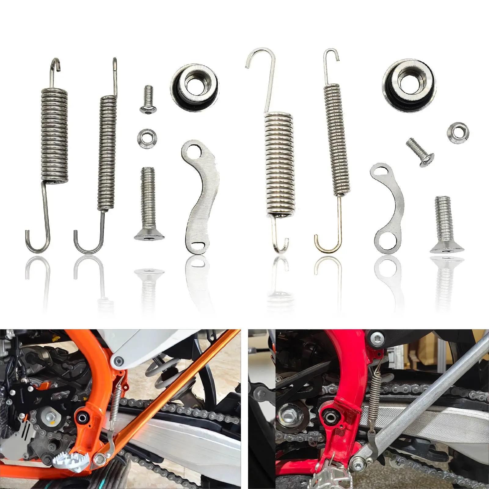 

For Husqvarna FE TE FX TX 2017-2022 For KTM EXC EXCF XC XCF XCW SX SXF 2008-2021 2023 Motocross Kickstand Side Stand Springs Kit