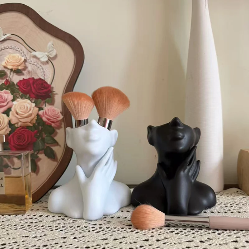 Nordic Style Vinyl Vase Thinking Girl Shaping Art Flower Planter Personalized And Creative Decor Handicrafts Ornament 2026