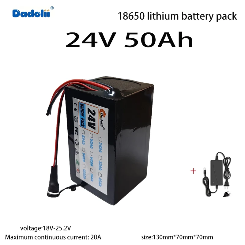 6S3P 25,2 V 50 Ah Lithium-Akku mit brandneuen Batteriezellen, langer Produktionslebensdauer, kontinuierliche Entladung, 20 A echte Kapazität