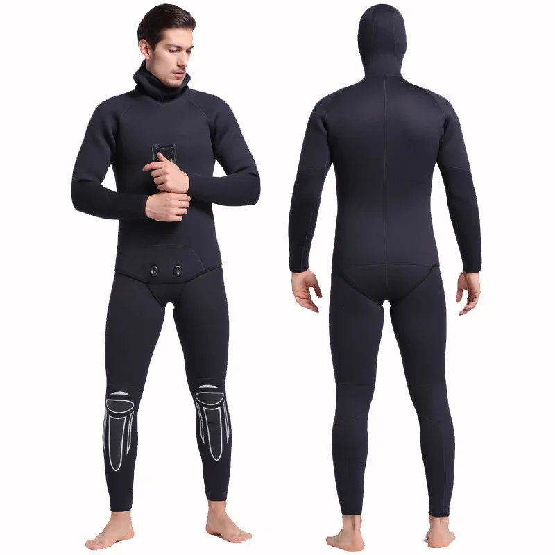 3mm Diving Suit Two-Piece Men's One-Piece Vest Swimming Swimwear Split Tight and Warm Mask Guard Jellyfish Suit