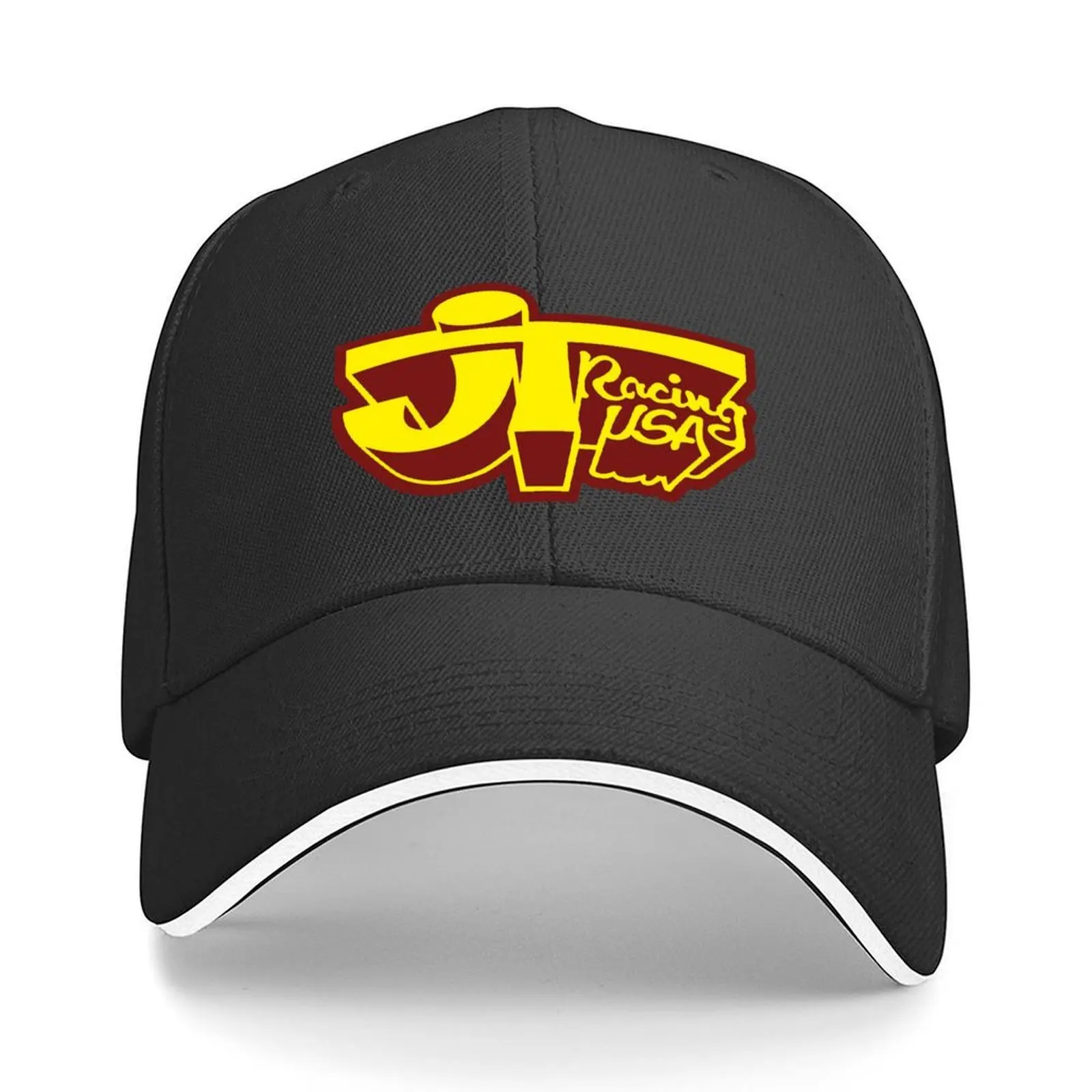 

JT Racing USA YELLOW/RED- Old School BMX Baseball Cap |-F-| Cosplay Snap Back Hat western Hat Girl Men's
