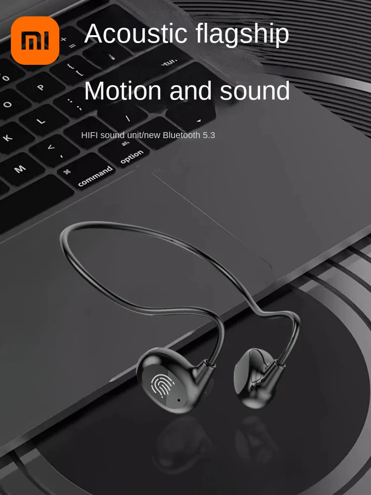 Xiaomi Wireless Bluetooth 5,3 Kopfhörer Knochen leitung offenes Ohr Headset mit Mikrofon Nacken bügel 15g schweiß fest zum Laufen