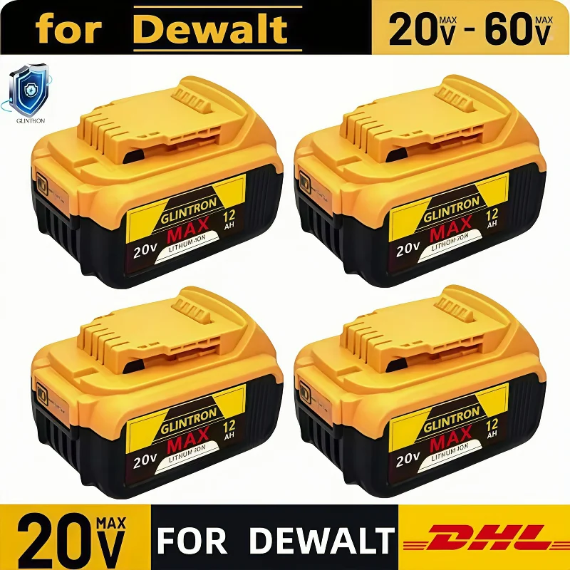 8Ah/10Ah For DeWalt 20V Battery 21700 DCB200 Replacement Battery Compatible With For Dewalt 18V/20V 