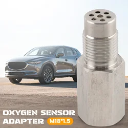 1Pcs Mini Oxygen Catalyst Sensor For Automobile M18*1.5 Stainless Steel Material Silver High Quality New Auto Parts