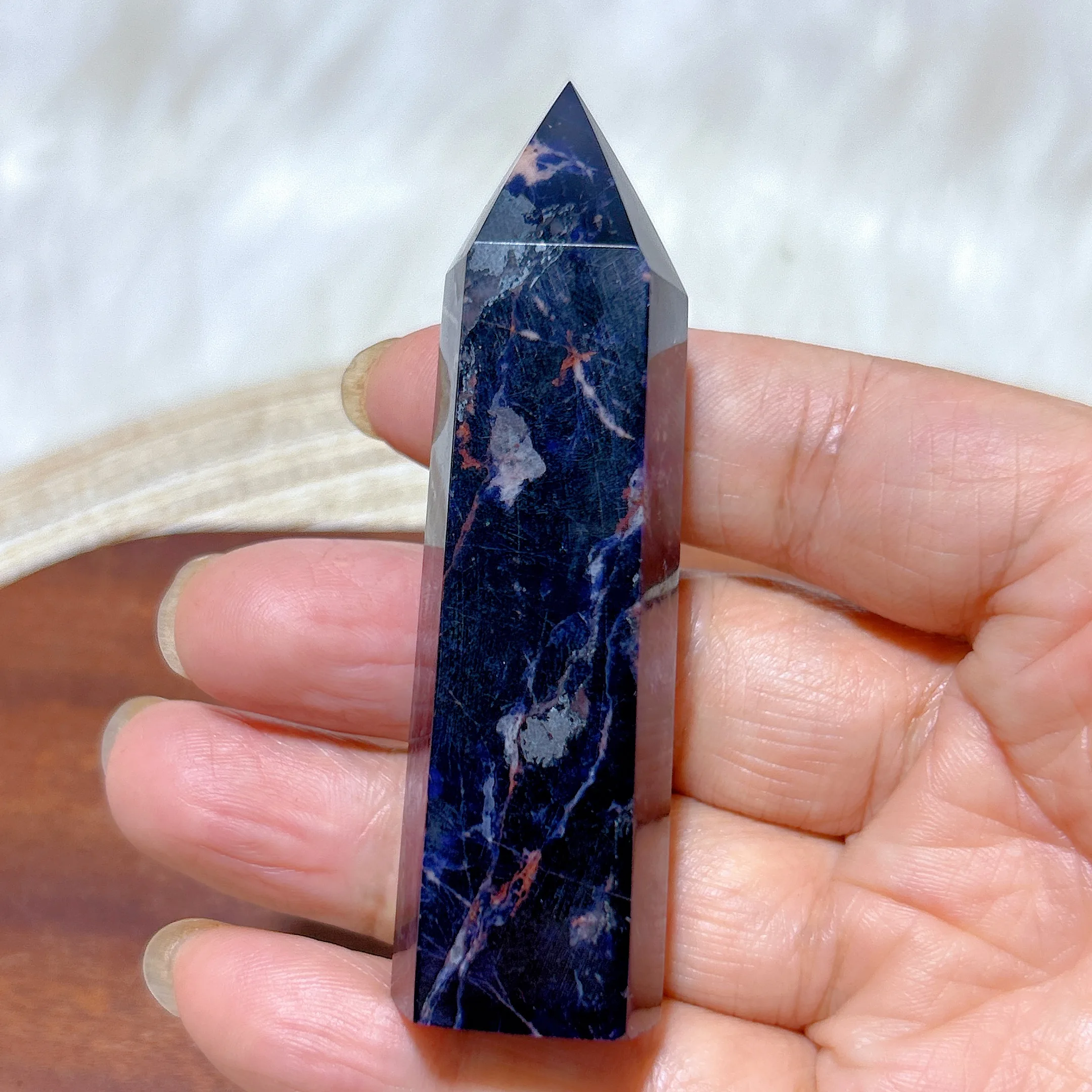 Natural Crystal Sodalite Mixed Pyrite Tower High Quality Healing Gemstones Reiki Energy Room Decor Home Decorations Gift
